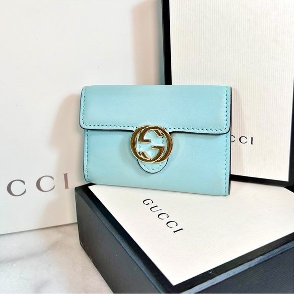 Gucci Interlocking GG Mint Leather Keyholder - Picture 2 of 10